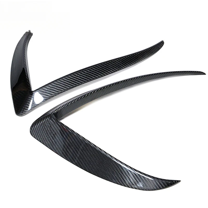 

Suitable Cross-Border Exclusive for TESLA Model 3/Y/XS Dry Carbon Fiber Front Bumper Fog Light Air Knife Trim