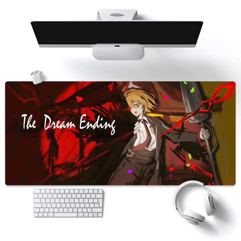 Game Limbus Company Mouse Pad Keyboard Desk Mats, Kawai Rubber, Non-Slip Desk Mat, XXL90x40cm