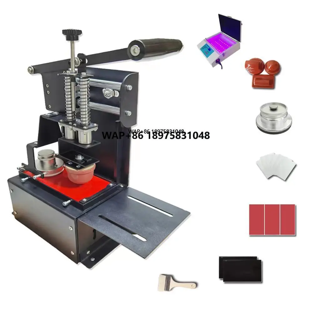 Portable Manual Pad Printing Machine Kit Manual Pad Printer Exposure Unit Customized logo Pad Printing Set