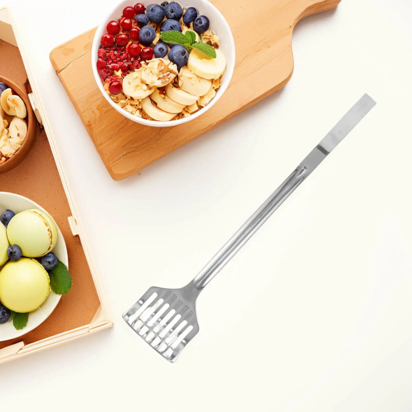 

Potato Ricer Heavy Duty Stainless Steel Manual Crusher Veggie Fruit Masher Kitchen Tool Mud Baby Food Avocado Smasher
