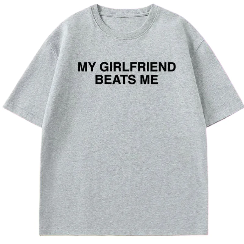 صديقتي يدقني الرجال تي شيرت كل موسم تخفيف زوجين الملابس Crewneck قصيرة الأكمام مضحك المطبوعة التي شيرت المرأة رجل بلايز