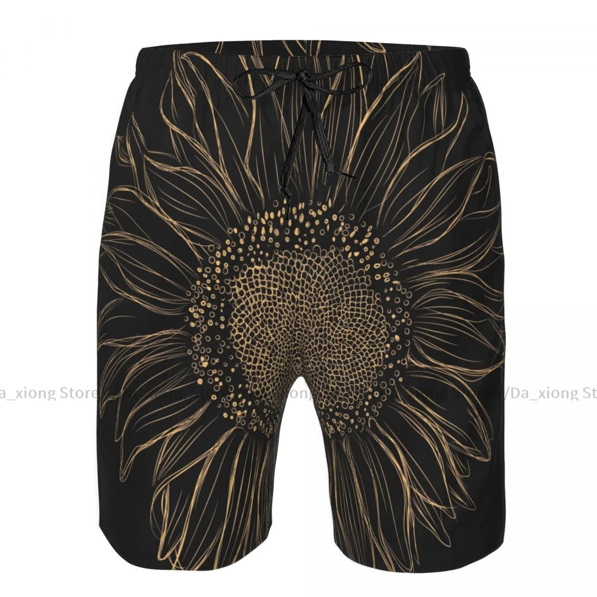 Sunflower Quick Dry Swimming Shorts For Men Swimwear Swimsuit Trunk Bathing Beach Wear