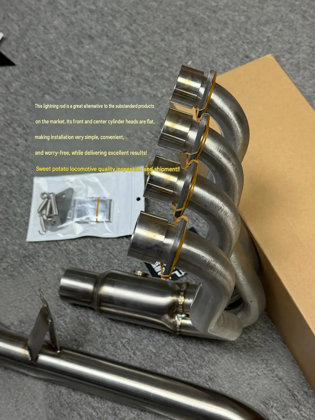 For KOVE 450RR FST Full-Length Exhaust Pipe Side-Exit High-Quality Straight-Through No-Backpressure Drum Design for FourCylinder