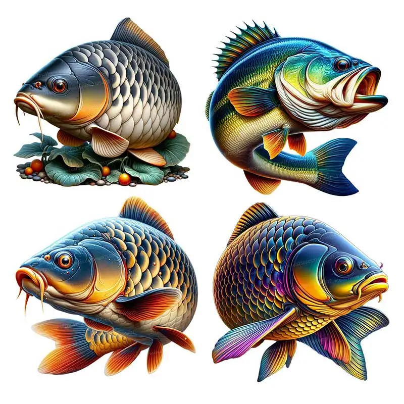 Fish Sticker Special Fish Box For Anglers Wall Stickers Kitchen Decoration Living Room Refrigerator Home Decoration Decals S567