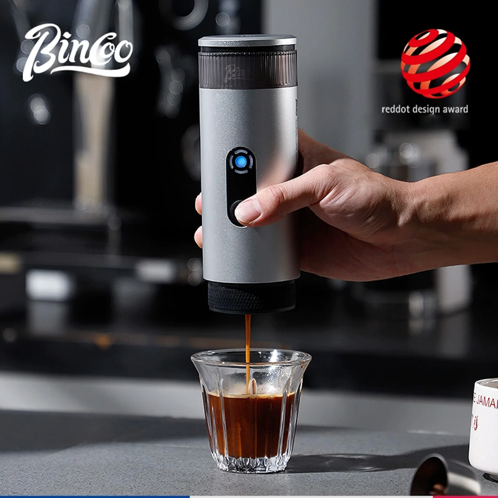 

Модернизированная портативная кофемашина Bincoo, электрическая беспроводная эспрессо-машина с подогревом и холодной экстракцией, домашний кемпинг, путешествия на открытом воздухе