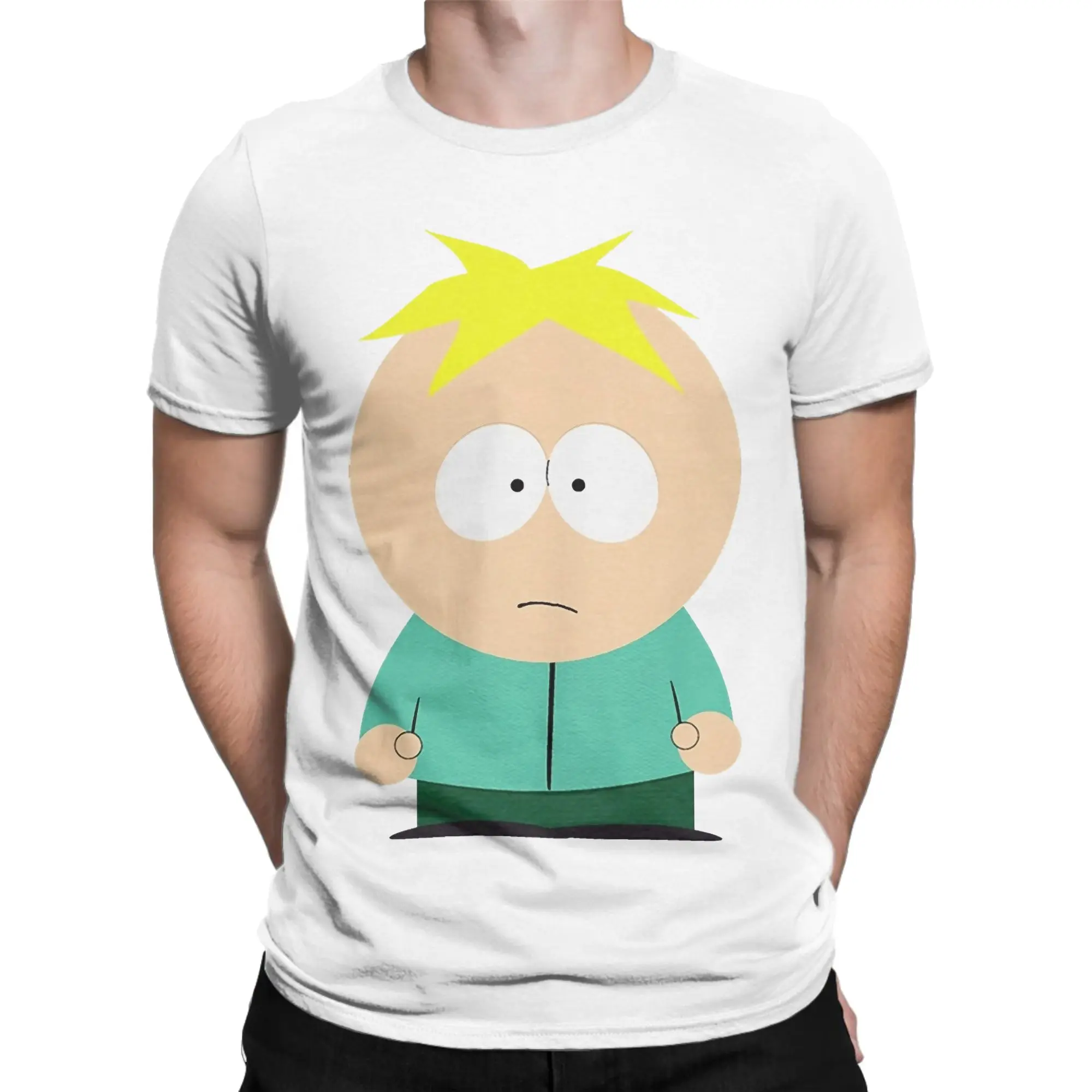 Novelty Butters Southparks T-Shirt Men Women Crewneck Cotton T Shirts Comedy Short Sleeve Tees Gift Idea Clothing