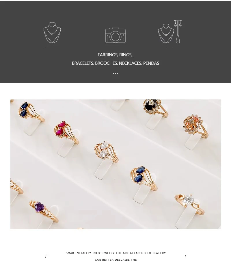 PU Leather Jewelry Display Tray for Drawer Counter Top Pendant Earrings Necklace Ring Organizer Bracelet Holder Storage Showcase