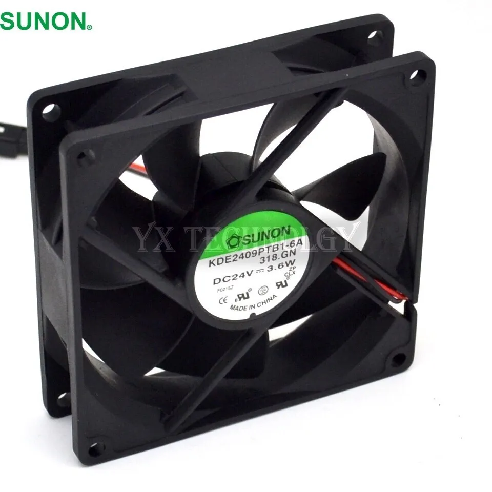 

FOR SUNON 9CM 92*92*25MM 90mm 9225 KDE2409PTB1-6A 24V 3.6W Cooling Fan case fan server fan