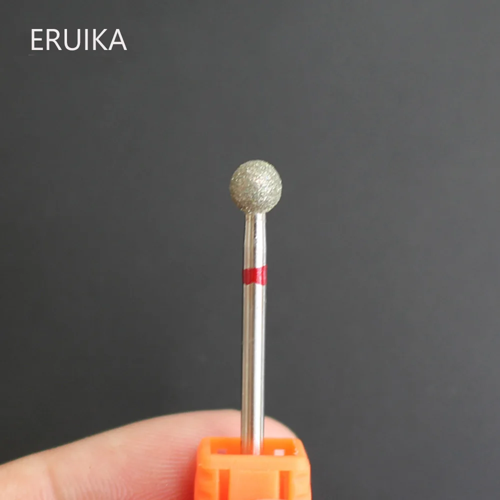 Eruika-brocas para unhas, 1 peça, diamante, ferramenta elétrica, para limpeza das unhas