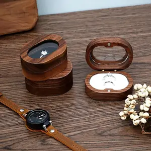 Kotak Perhiasan Kayu Oval Kotak Display Cincin Kekasih Wanita Tempat Penyimpanan Cincin Pasangan Pernikahan Pertunangan Kotak Manik-manik Hadiah Cinta 12 etalase kayu penjualan terbaik - №
