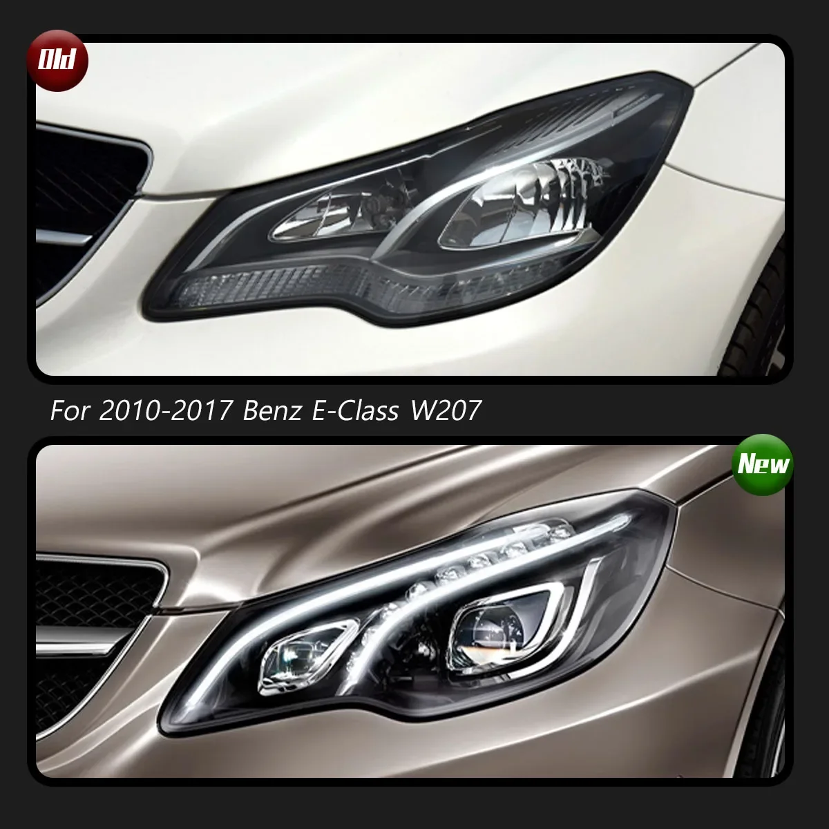 Car Lights For Benz E-Class  Coupe W207 2010-2017 LED Car Lamps Daytime Running Lights Dynamic Car Accessories