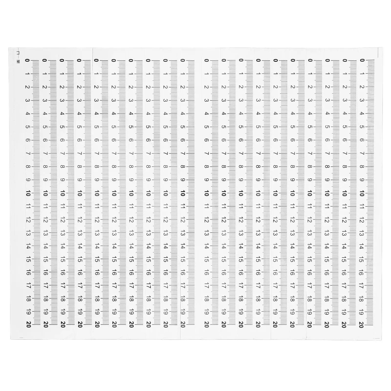 

20 Pcs Scale Sticker Tape Engineering Ruler Adhesive Measure Sticky Measuring Stickers Toddler Workbench