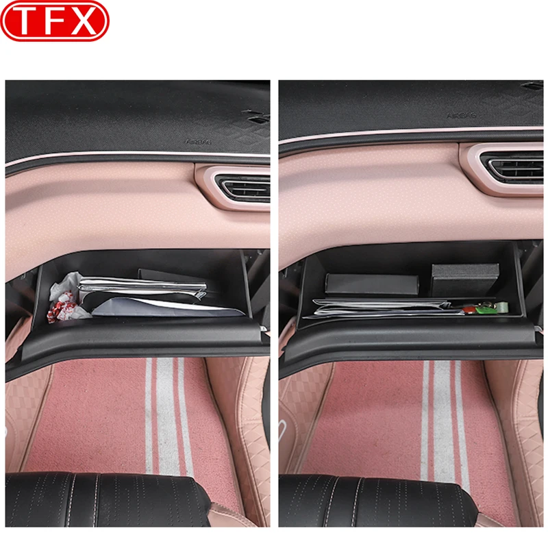 For BYD Seagull Dolphin Mini 2024 2023 Car Styling Glove Box Storage Box Passenger Seat Storage Base Modification Accessories