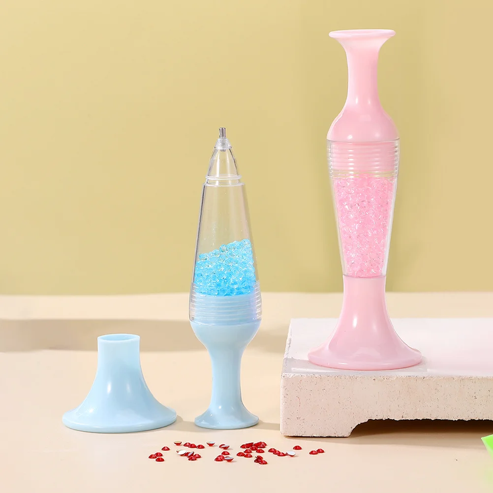 3 stuks vaasvorm strass boorpen DIY Art Nail Dotting Tool Point Drill Pen Strass schildergereedschap voor ambachten