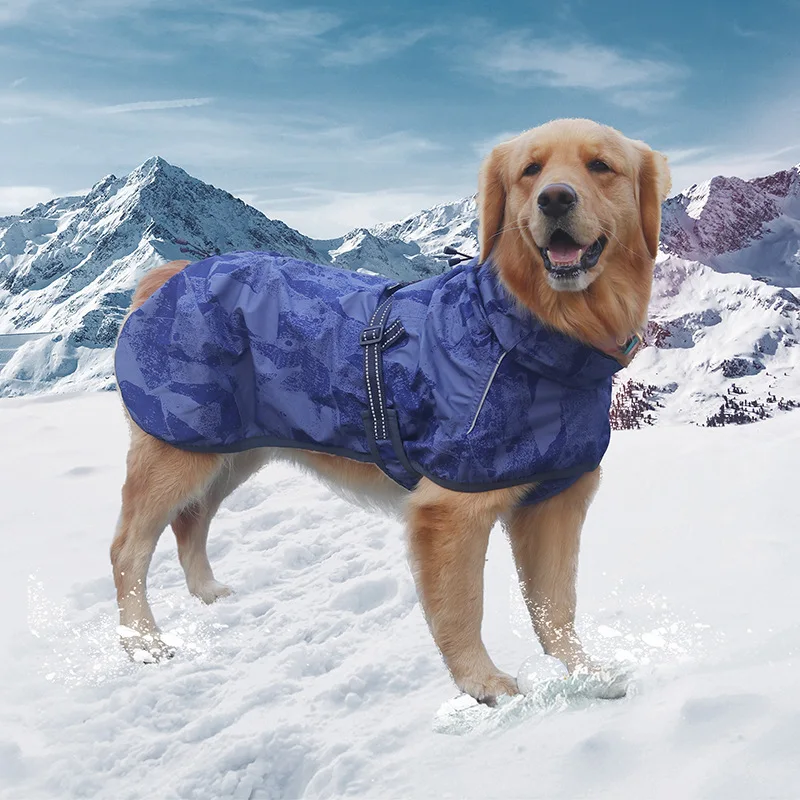 

Одежда для собак, плащ, уличное водонепроницаемое пончо, лабрадор, золотистая шерсть, куртка для собак среднего и большого размера