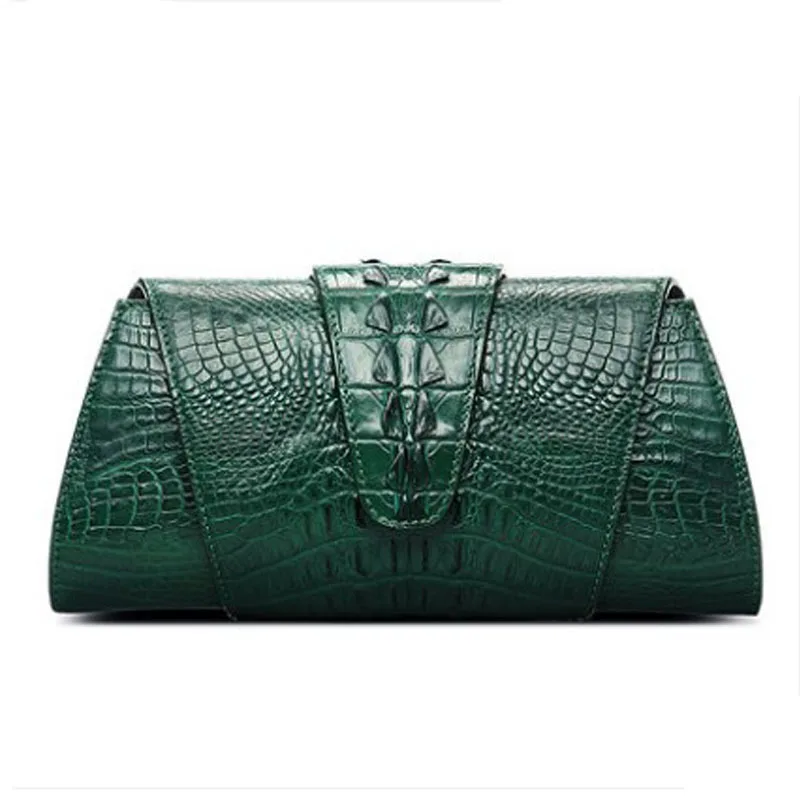 KEXIMA hanlante new chian bag  crocodile leather women bag Handbag  new crocodile female crocodile handbag