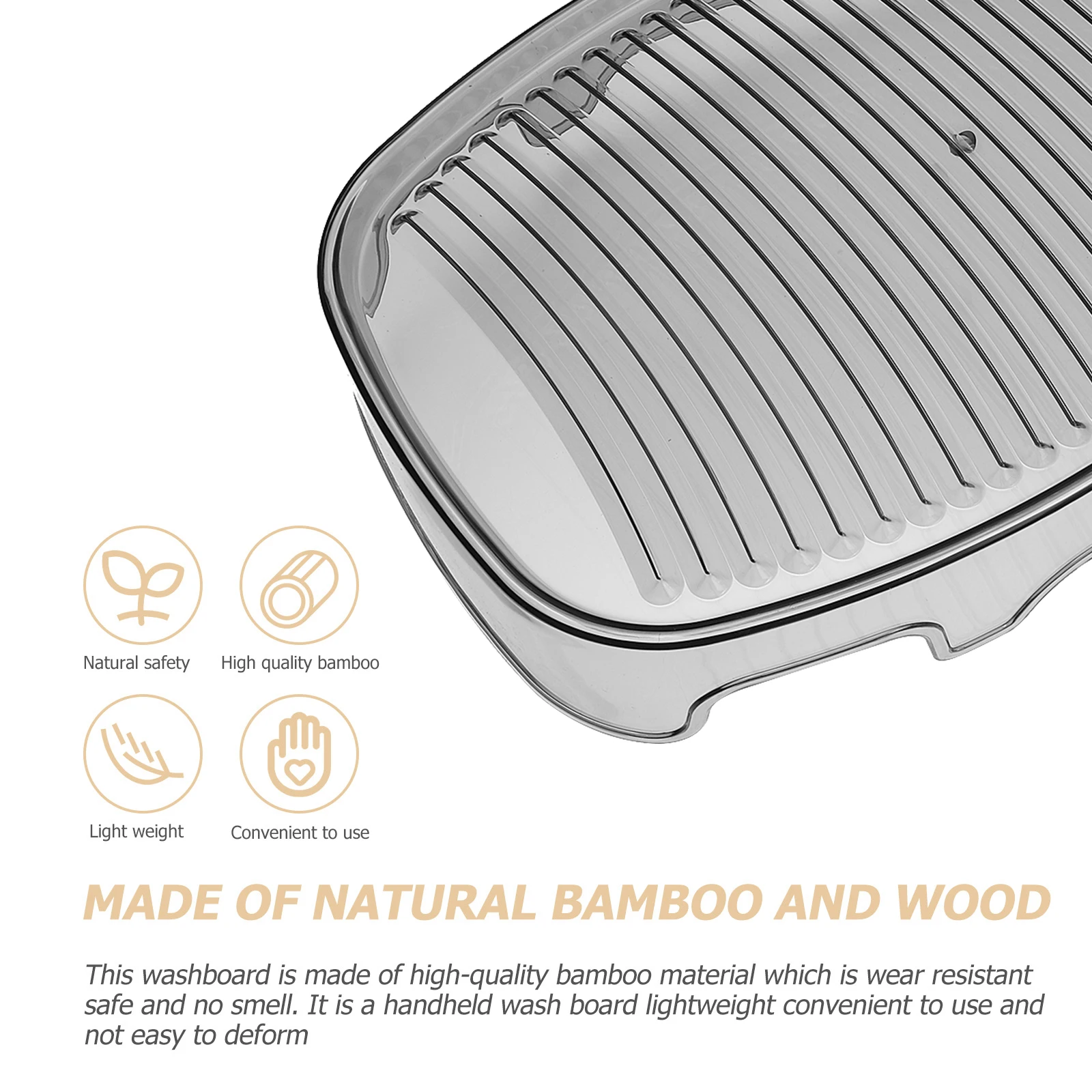 

1pc Non-S Plastic Washboard Water-Resistant Underwear Washing -Saving Laundry Tool Hanging Hole Durable Household