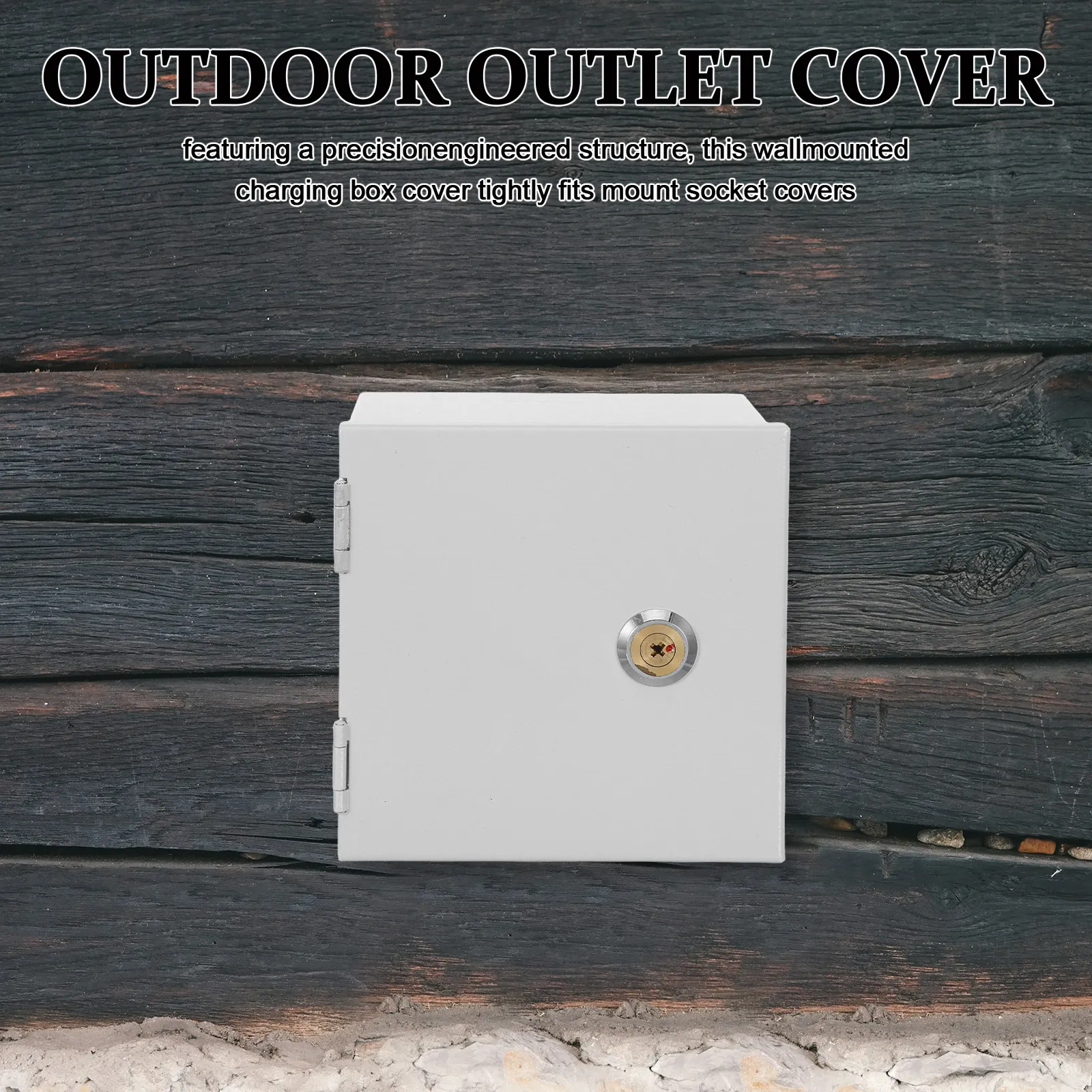 

Lockable Outdoor Electrical Outlet Box Cover Waterproof Protective Socket Box for Electric Car Charging Anti-Theft Rainproof