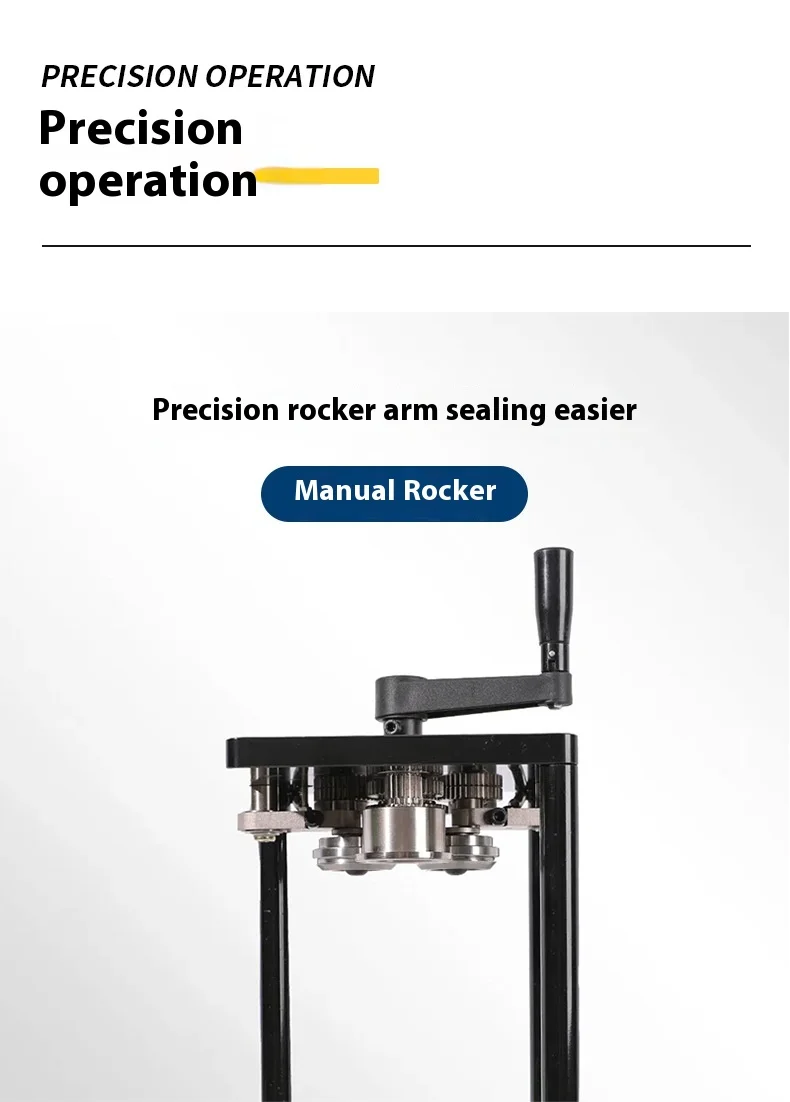 Hand-cranked Gear Core Can Sealer with Heat/Cold Sealing for Beverage Easy to Operate 1 Year Warranty - view 4
