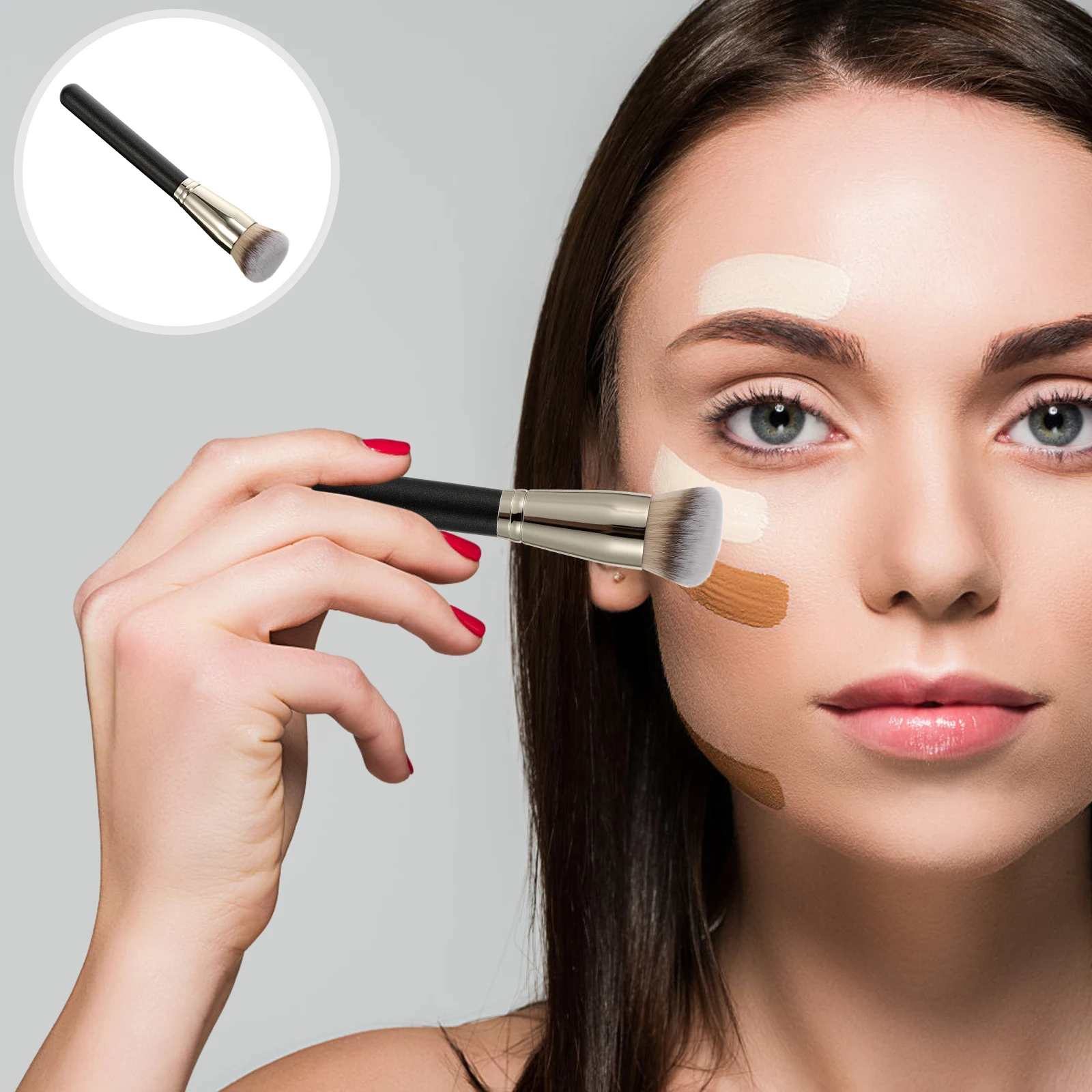 

Foundation Cosmetics Makeup Makeup Powder Cream Concealer Brush for Powder Brush Women Professionals