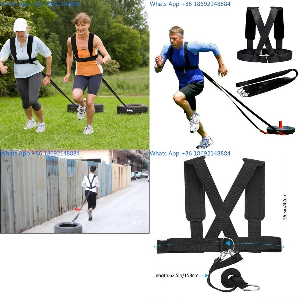 Sled Pull Training Equipment for Strength and Resistance Running Fitness