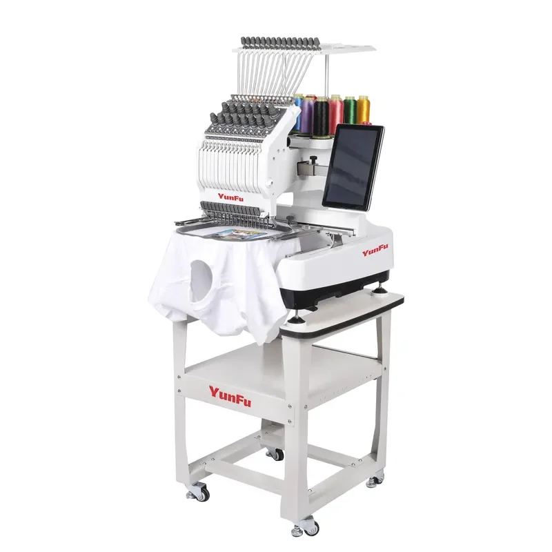for PR1000E 10 Needle Industrial Flat Embroidery Machine New Manual Operation Up to 1200rpm for Home Use Best Seller