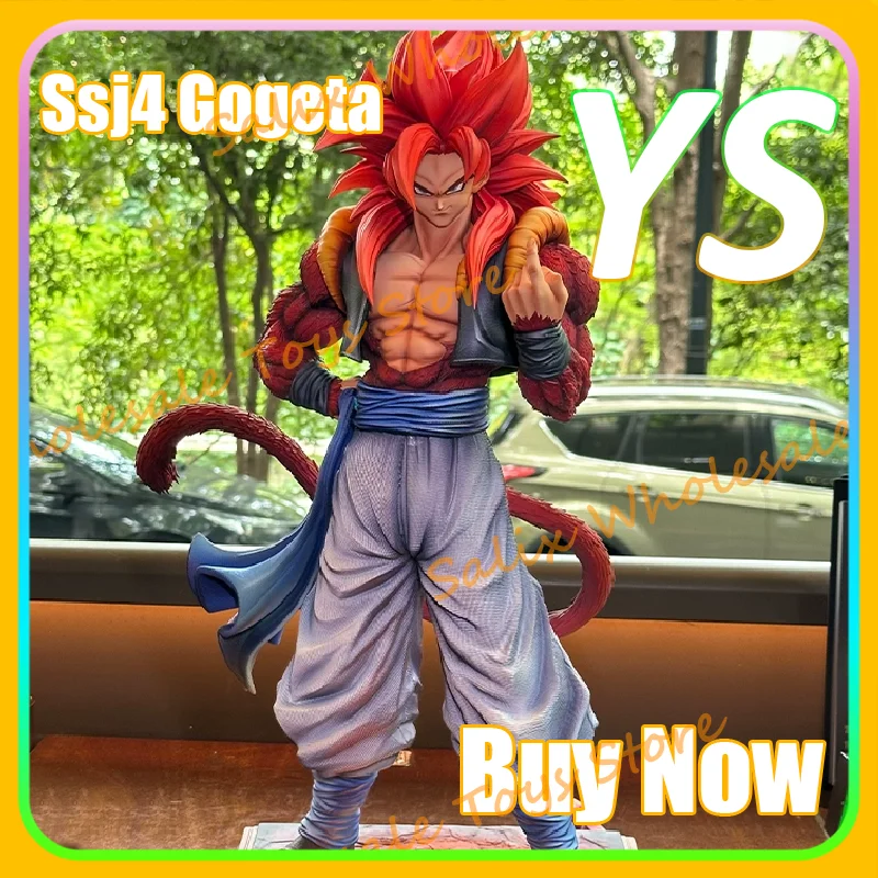 YS Np Studio لعبة دراغون بول Gt Ssj4 Gogeta الشكل سوبر سايان 4 Gogeta عمل أرقام بولي كلوريد الفينيل تمثال جمع نموذج اللعب الهدايا #1