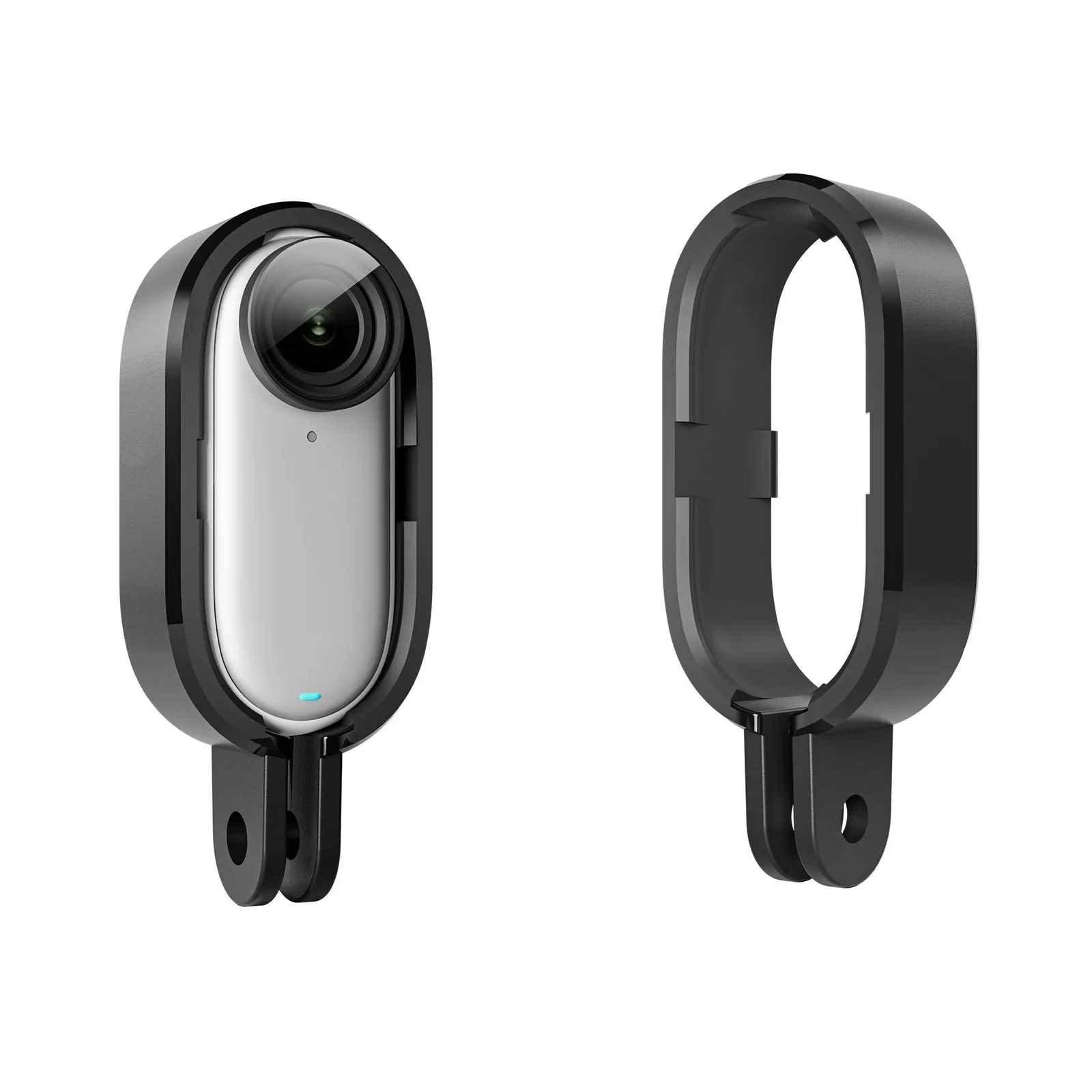 Juste de protection avec adaptateur à deux griffes, cadre de bordure de protection pour Insta360, accessoires Go3S, G03, G03S