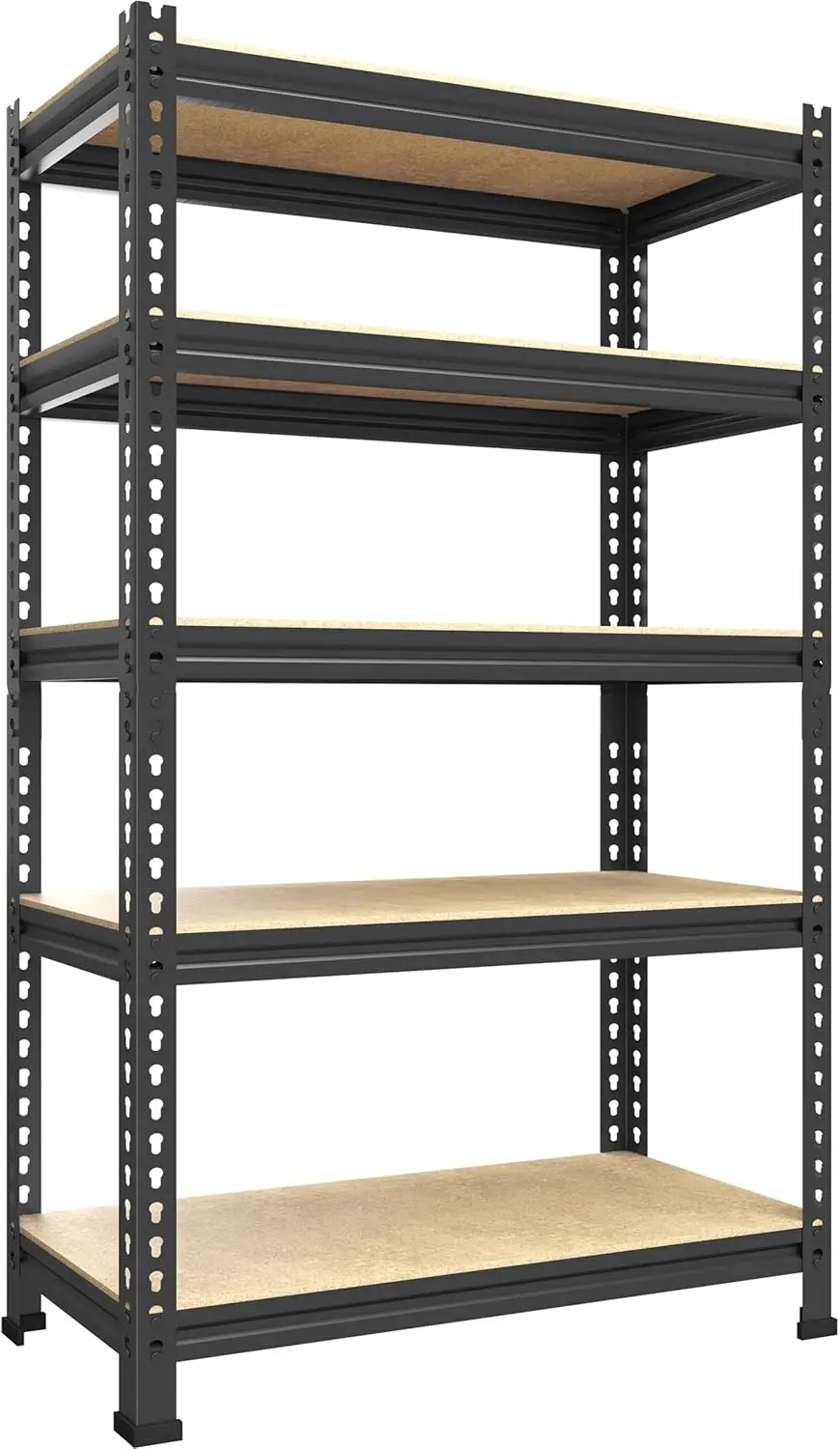 

Storage Shelves 5 Tier Adjustable Garage Storage Shelving, Heavy Duty Metal Storage Utility Rack Shelf Unit for Warehouse Pantry