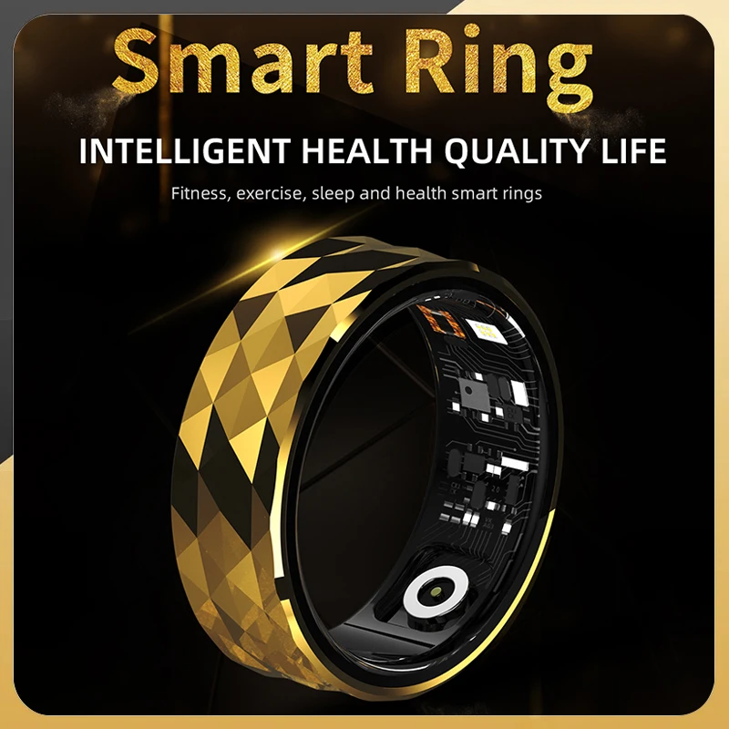 Fitness Mode Slimme Ringen Aluminiumlegering Sport Slaap Beweging Monitoring Waterdichte Gezondheid Tracker Ringen