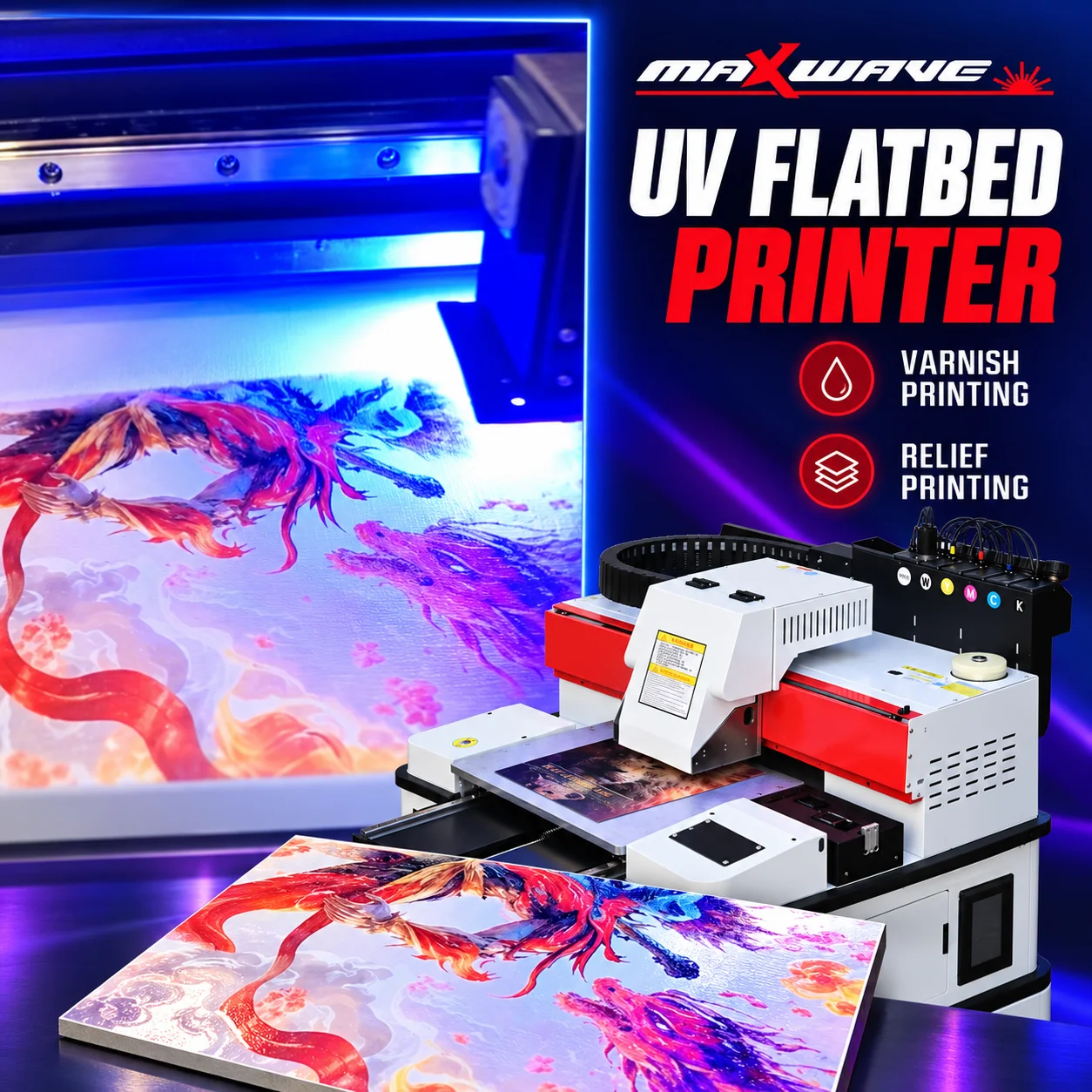 UV Flatbed Printing Machine for Phone Cases Acrylic Signs Cards Discs and USB Drives