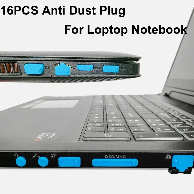 16 أو كمبيوتر محمول سدادة مضادة للغبار سدادة مضادة للغبار كمبيوتر محمول عالمي USB سدادة غبار واجهة كمبيوتر غطاء سيليكون مقاوم للماء