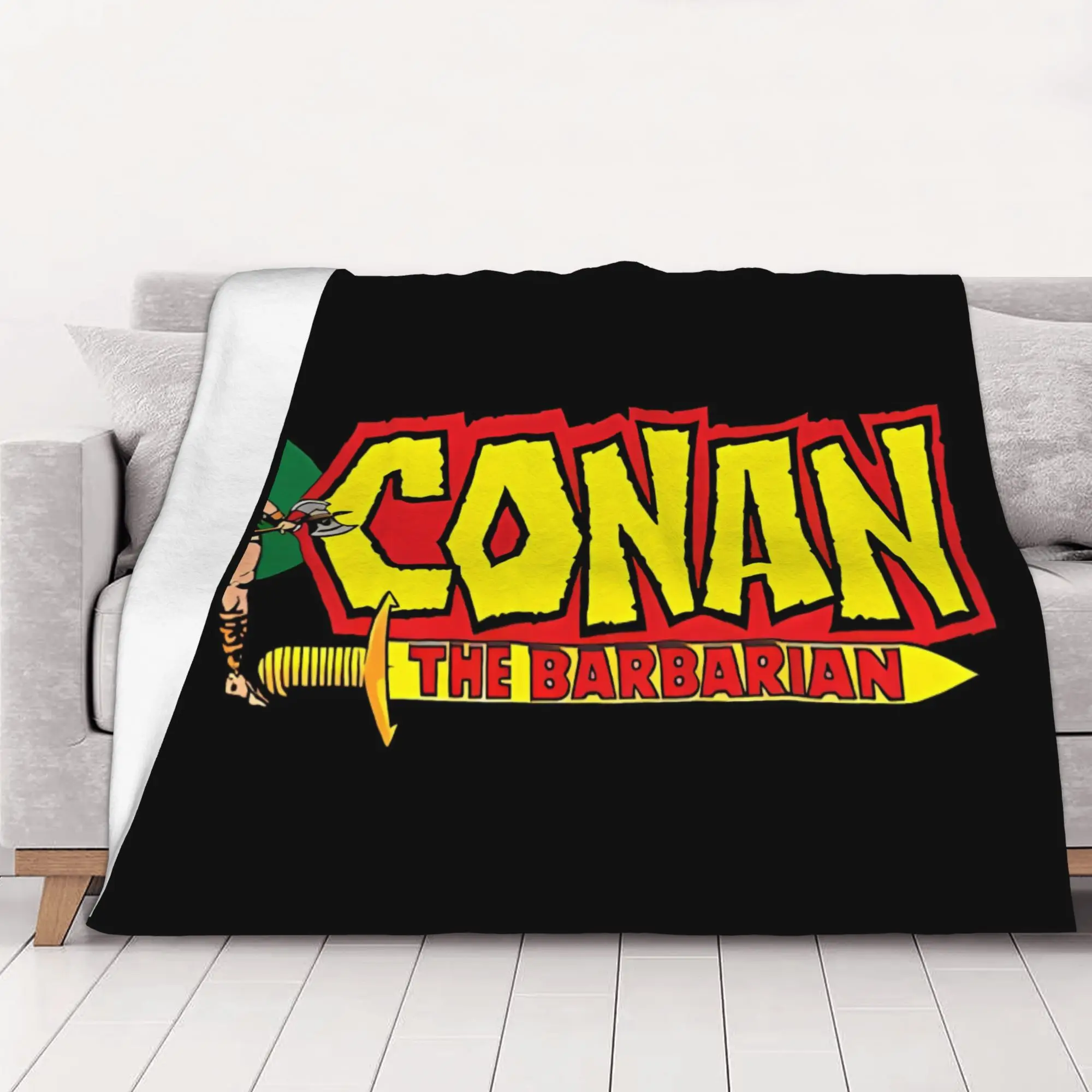 1PC home Cutecore TITLE  REPRODUCTION Conan The Adventurer Blanket Super Cosy Plush Home Living Room Sofa halloween
