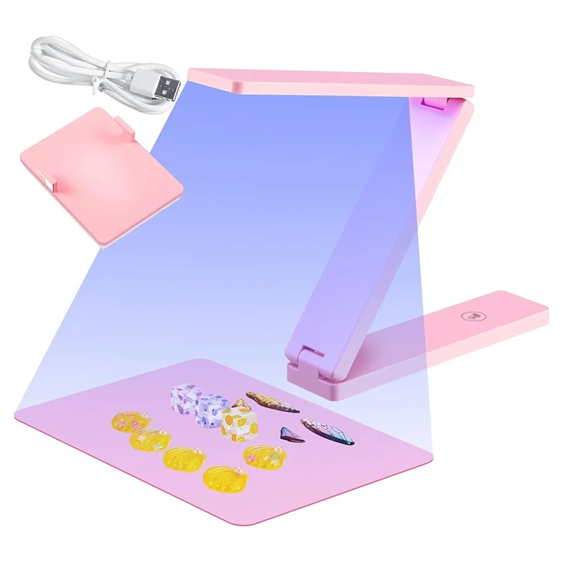 WORTHOWN-UV Light For Resin Curing Foldable UV Resin Light With 18 Lamp Beads Large Lamp For Molds, Jewelry Making, DIY Crafts