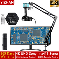 YIZHAN 1080P 4K FULL HD Industrial Microscope C-Mount Digital Camera Via Type-C Measurement For PCB Soldering Phone Repair