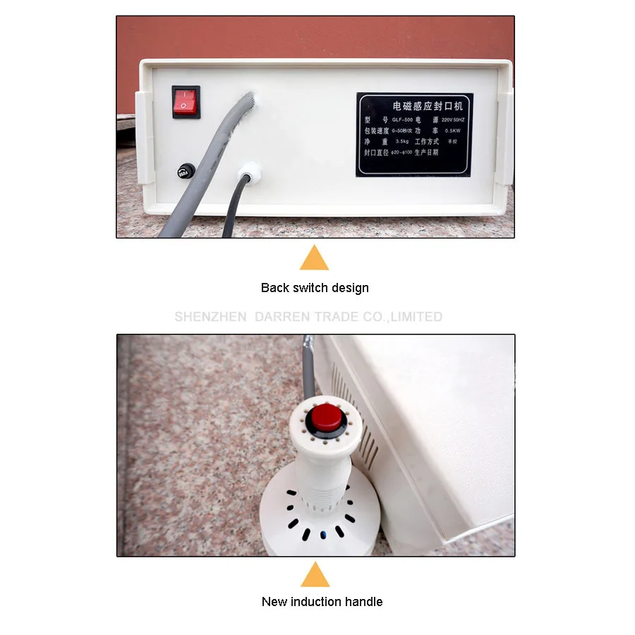 휴대용 전자기 유도 실러 알루미늄 호일 플라스틱 캡핑 기계 포장기 병용 연속 실러