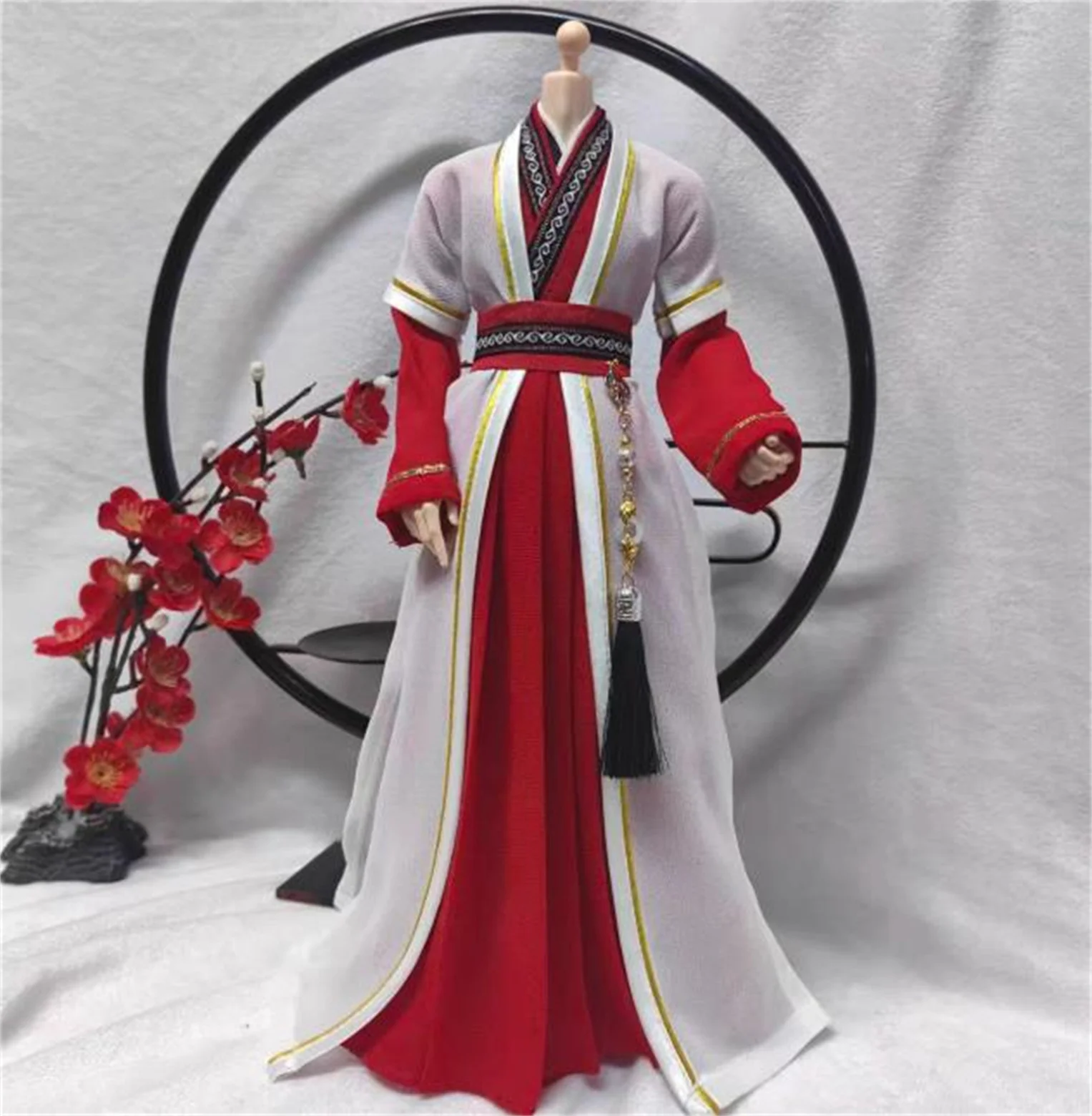1/6 الرجال Hanfu الصينية القديمة دعوى Hanfu فستان رجل الملابس الزي/قميص معطف نموذج ل 12 بوصة عمل الشكل الجسم اللعب