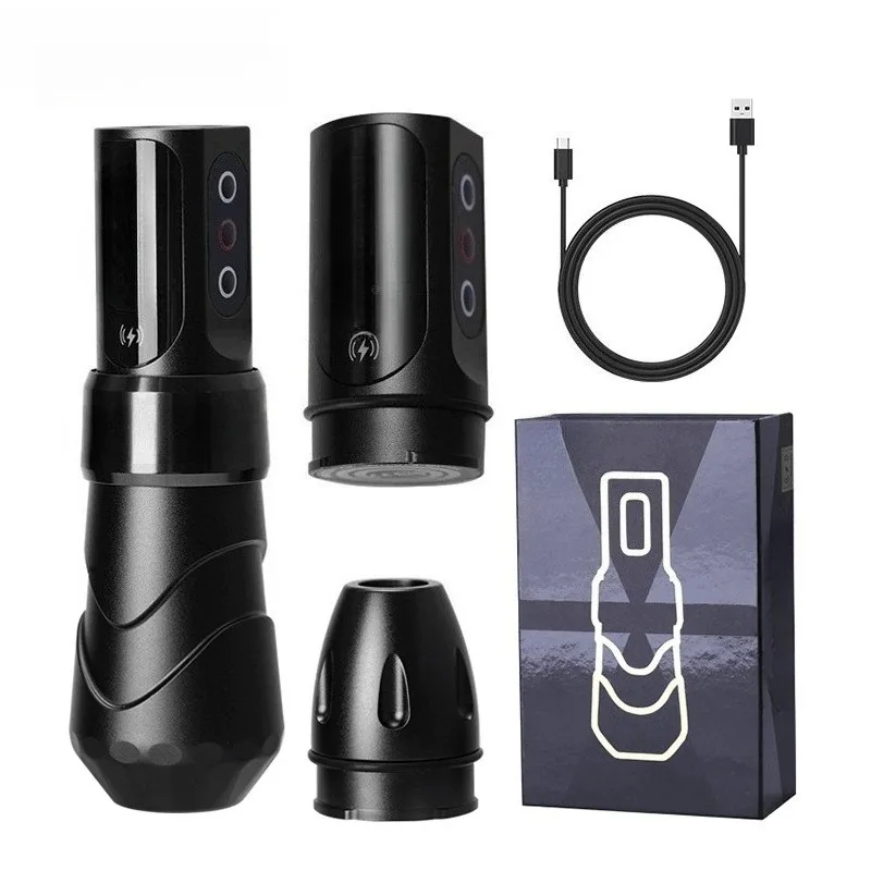 Wireless Tattoo Pen Machine Dual Battery Motor Tattoo Machine Pad Shader Integrated Tattoo Device