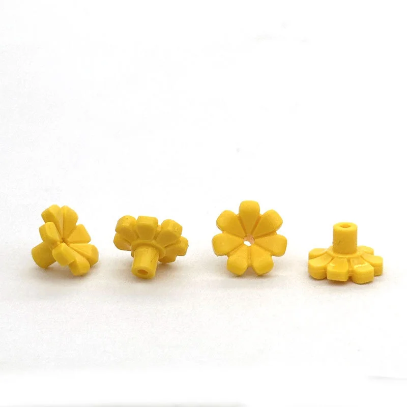 200 Stück Moc 32606 Bausteine Pflanzenblume mit Stab und kleinem Loch, kompatibel mit Kirschblüten-Baumhaus-Spielzeug – Detail 5