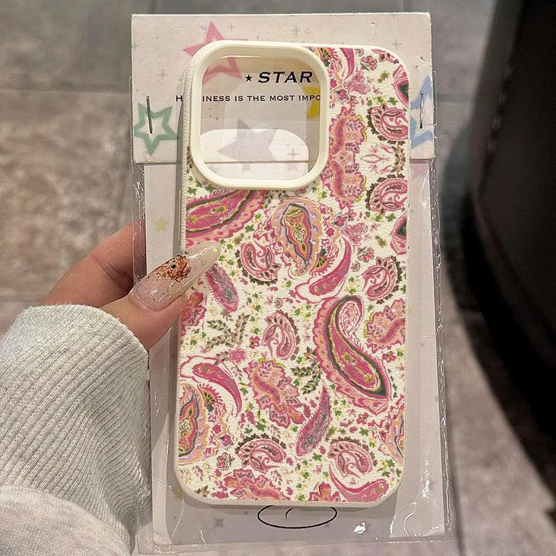 Paisley Floral Print Pattern Phone Case for Samsung Galaxy S26 S25 S24 S23 S22 S21 S20 Plus Ultra A73 A52 A32 A25 A15 Cover