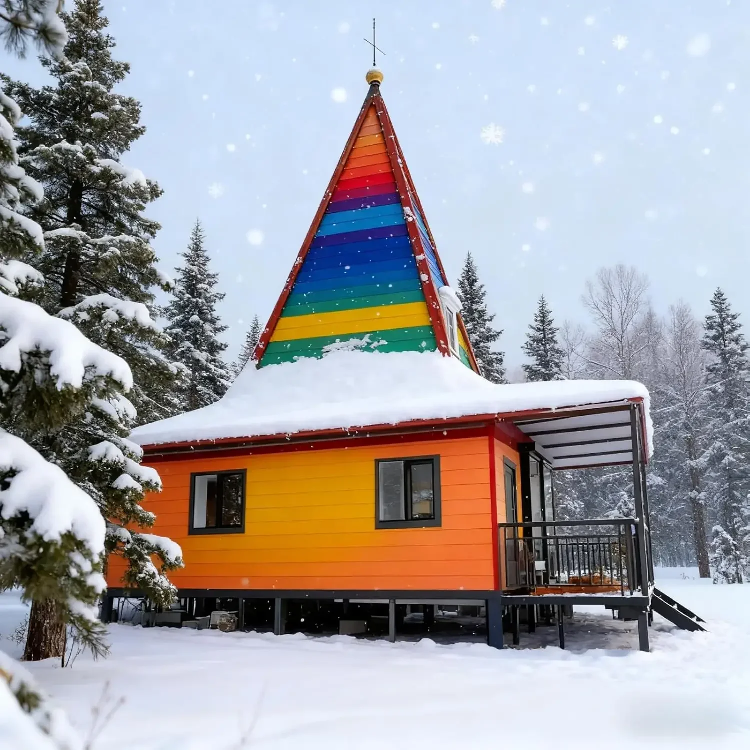 منزل صغير جاهز قابل للتوسيع - منزل حاوية محمول بطول 40 قدمًا مع 3 غرف نوم ومطبخ وحمام مثالي للمغامرات خارج الشبكة #2