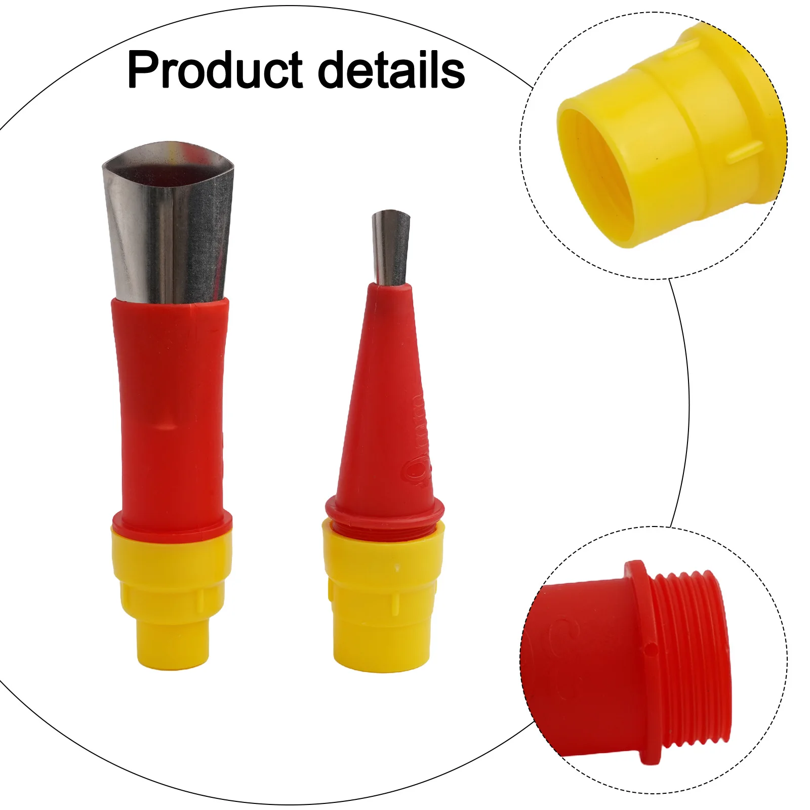 

Caulking Applicator Caulk Nozzle Set For Home Improvement 45° Design Muzzle Easy To Store Reusable Stainless Steel
