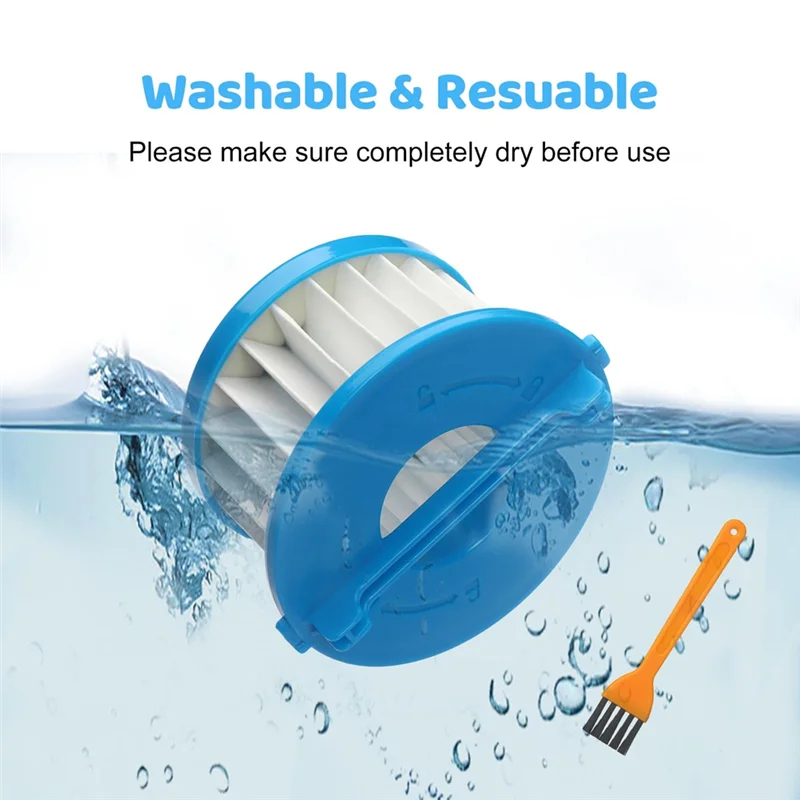 ABUS-4PCS HEPA フィルター RYOBI TL905/PCL702 ハンド真空再利用可能 A32F02