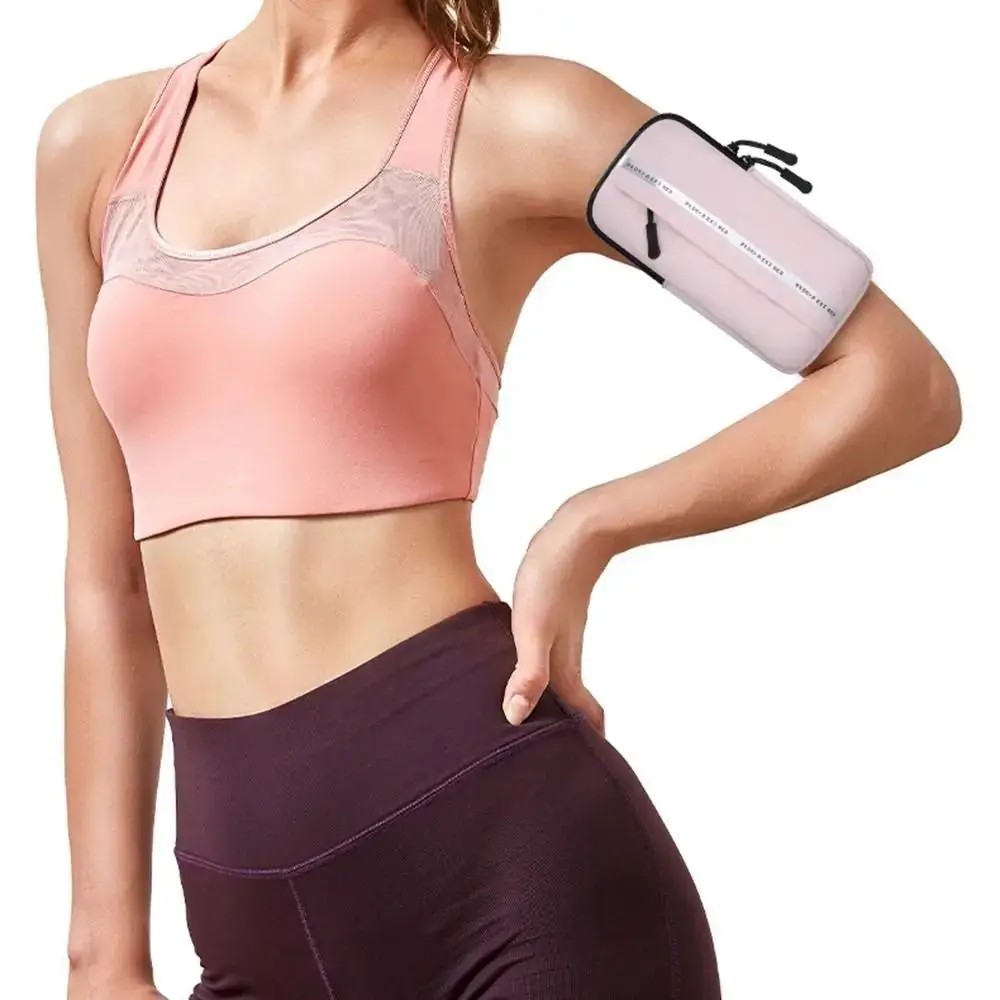 

PU Running Mobile Phone Arm Bag Waterproof Elastic Running Phone Holder Cards Holder Lightweight Armband Sports Phone Case