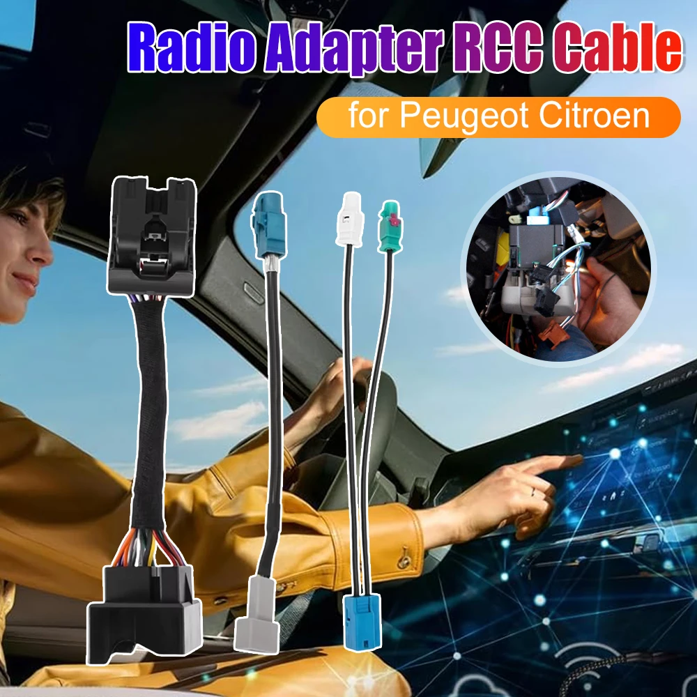 

Кабель-адаптер RCC Radio NAC для Peugeot Citroen, беспроводной адаптер MRN, кабель для радиоуправления RCC