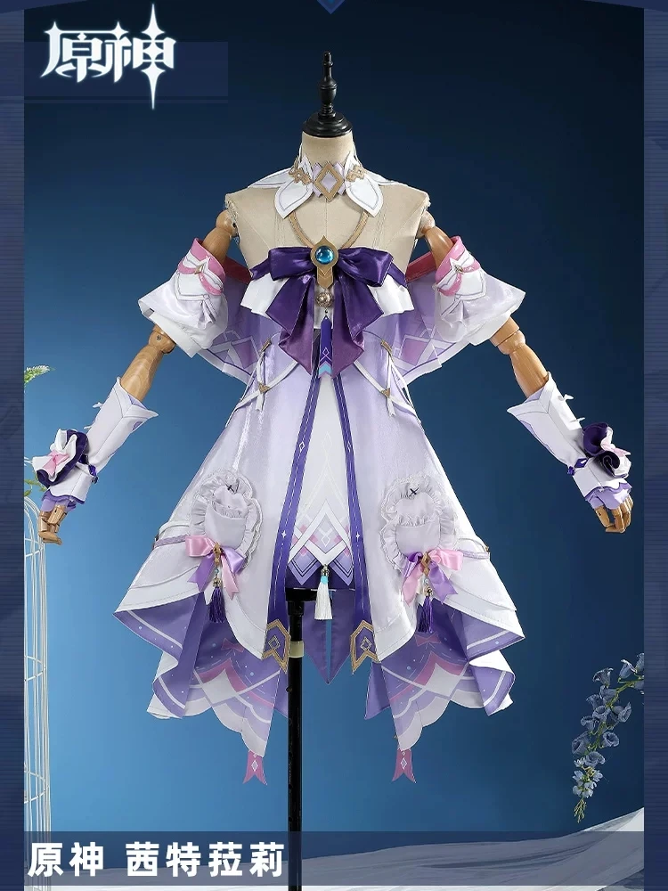 citlali design dress Cosplay Costume Game Genshin Impact Anime Women Fashion Role Play Clothing Full Set Halloween Comic-con Suit New Aria Cove liquid chiffon special-characteristics_fringe Skirt Size:EU 40