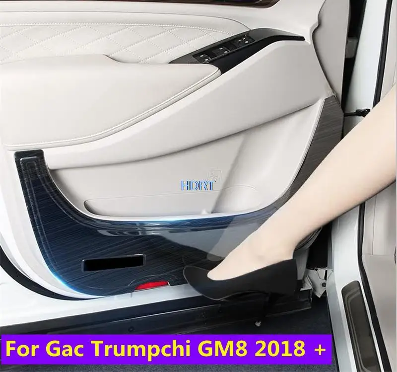 

Stainless Steel Car Style Interior Door Anti-kick Protective Panel For Gac Trumpchi GM8 GN8 M8 2018-2020 Anti Kick Pad Protector