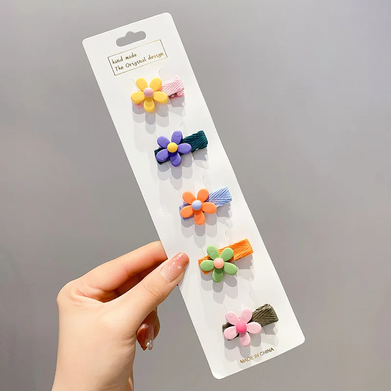 5pcs Hair Clips Accessories Headband Band Bandeau Cheveux Tiara Bow Bands for Girls Diademas Para El Pelo Mujer Cute Korean