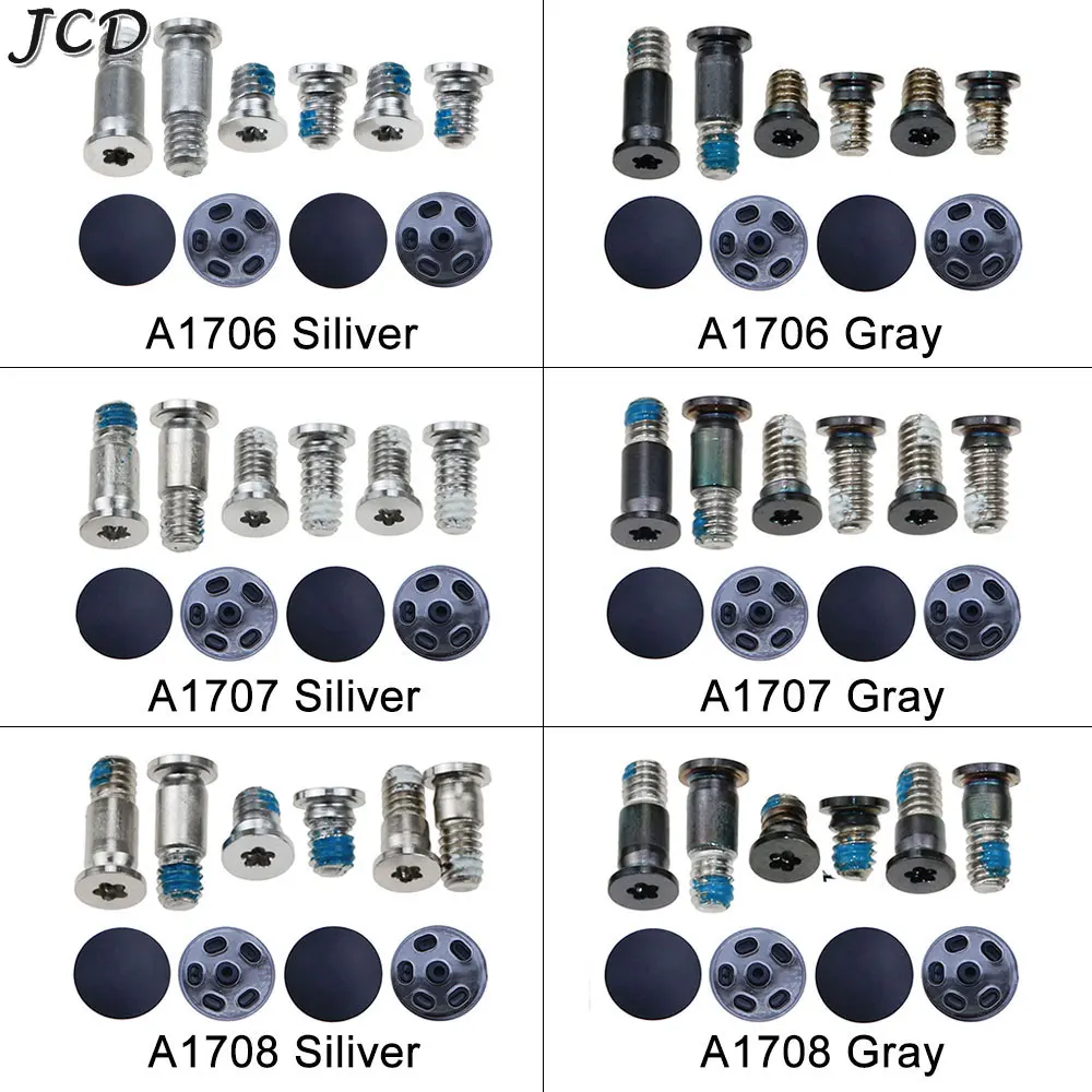 1Set Bottom Case Cover Screws Bottom Case Rubber Feet Foot Pad For MacBook Pro Retina 13