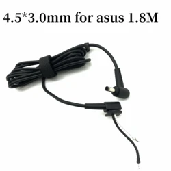 1.8m DC cable 4.5x3.0mm for ASUS computer power adapter 120W charging replacement cable 4530
